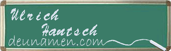 Ulrich Hantsch Visitenkarte